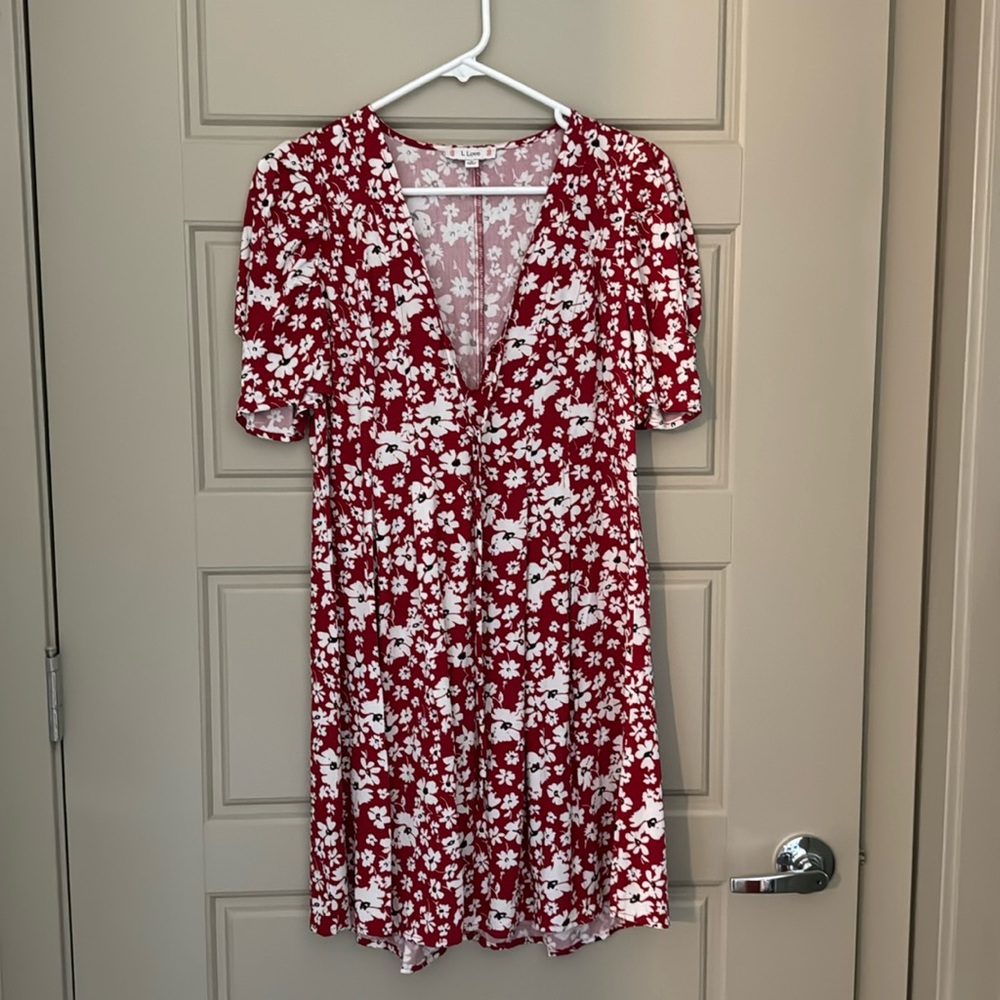 Red Floral Dress